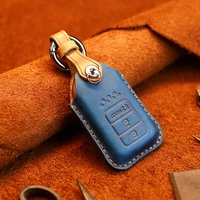 leather car remote key case cover for honda civic 2017 2018 accord pilot city c rv odyssey vezel crider spirior key protector