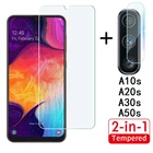 2 в 1 Защитная пленка для объектива, класс защиты экрана для Samsung Galaxy A10s A20s A30s A50s, закаленное стекло для Samsung a10s a20s a30s a50s