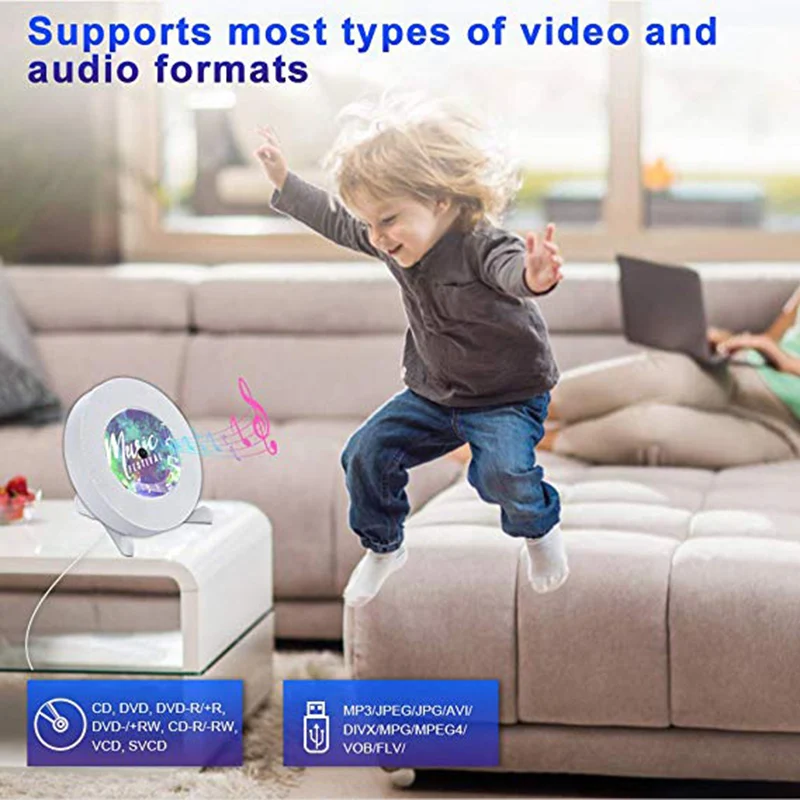 Настенный мультимедийный проигрыватель EstgoSZ CD DVD со светодиодным экраном Bluetooth 4 2