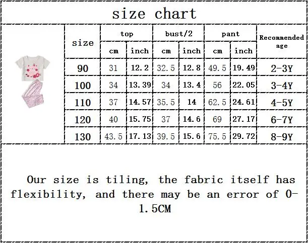 

Toddler Kids Baby Girls Summer Animals Print Tops T-shirts Long Pants Children Casual Pajamas Tracksuit Sets 2pcs 2-9Y