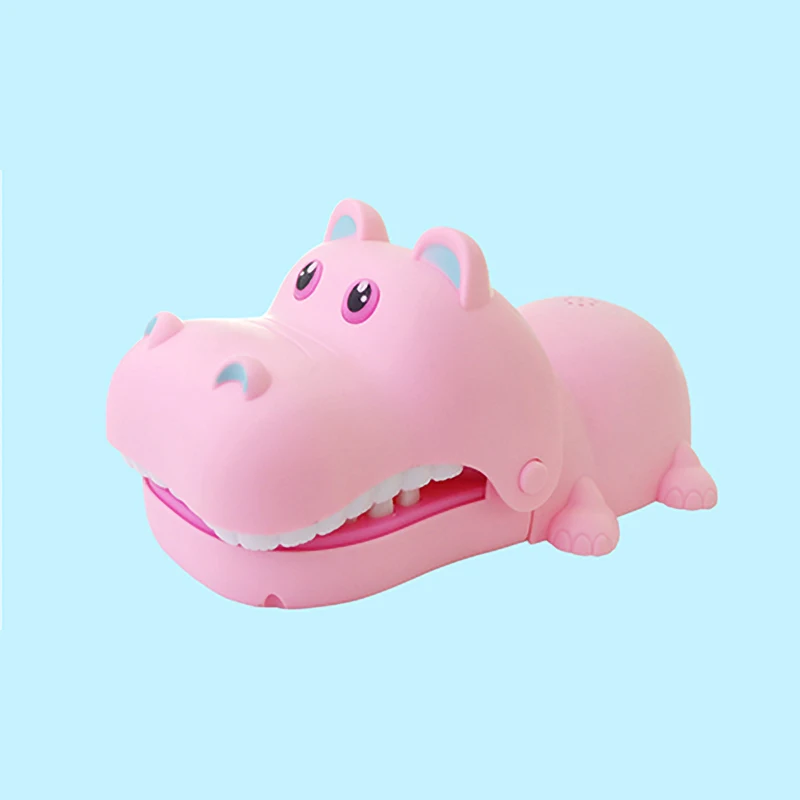 Bitting Toys Kwaii Hippo Bitting детские игрушки образовательные игрушки для детей игрушки для мальчиков подарок на день рождения игрушки для мальчиков 6 лет - Цвет: Pink Hippo