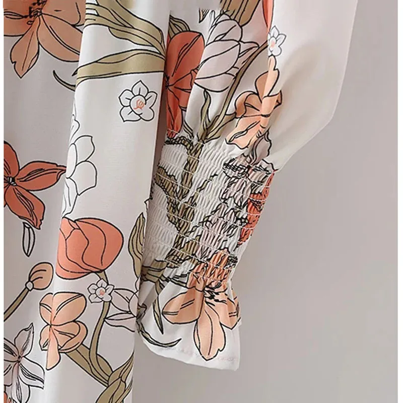 

2021 Summer Dress Slim Vestidos British Style Temperament Casual Style Square Neck Bubble Long-sleeved Loose Dress