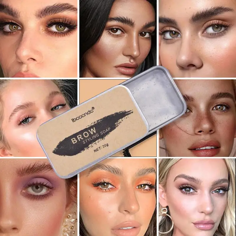 

1PC 3D Feathery Brows Setting Gel Waterproof Soap Brow Makeup Kit Lasting Eyebrow Gel Women Eyebrow Tint Pomade Cosmetics