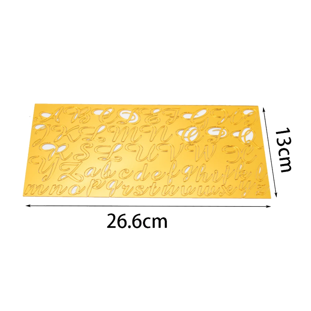 Акриловая Форма для букв алфавита пресс форма печенья DIY штамп в виде торта