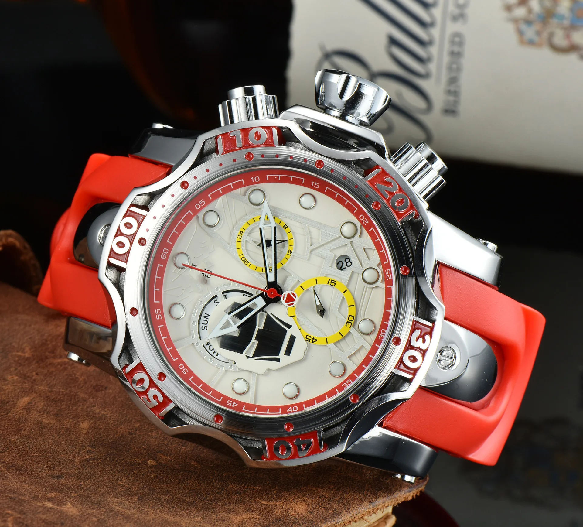 

2021 new high-end business men's watch fashion watch personality watch six pin function watch