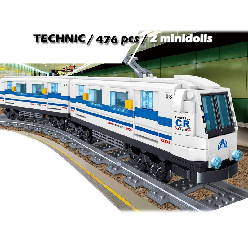 

476pcs City Traffic Train Building Blocks Railway Trains High-speed Subway Bricks Set Models Toys For Children Kids Gifts