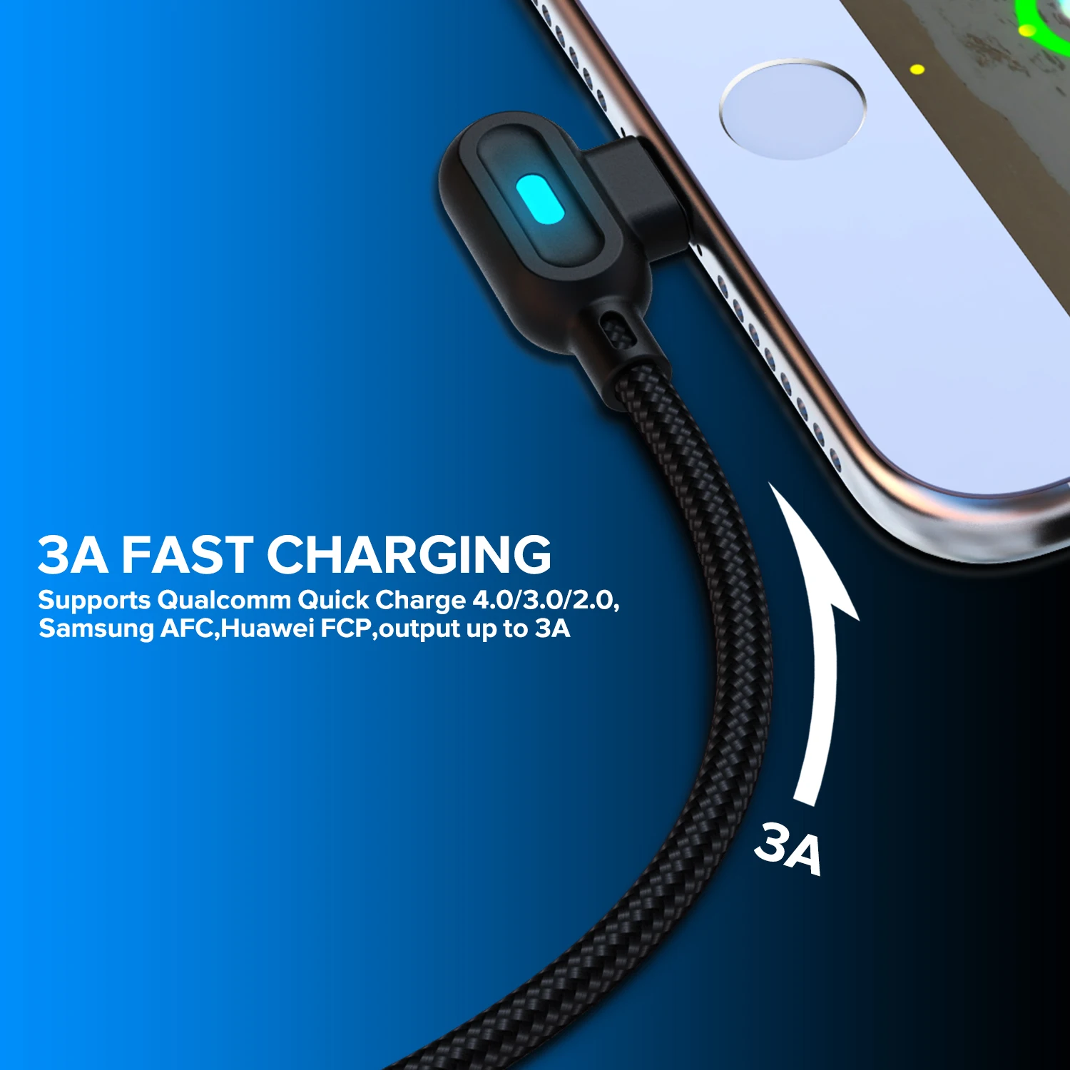 Кабель Micro USB Venroii для Samsung J5 S7 Xiaomi Redmi Note 3 4 5 Huawei Honor 7 1 м 2 А|Кабели мобильных