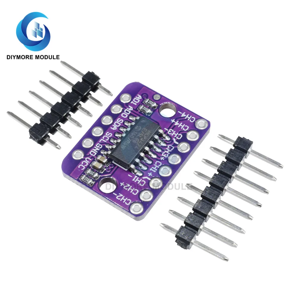 MCP3424 ADC Дельта-Сигма аналого-цифровой преобразователь низкий уровень шума