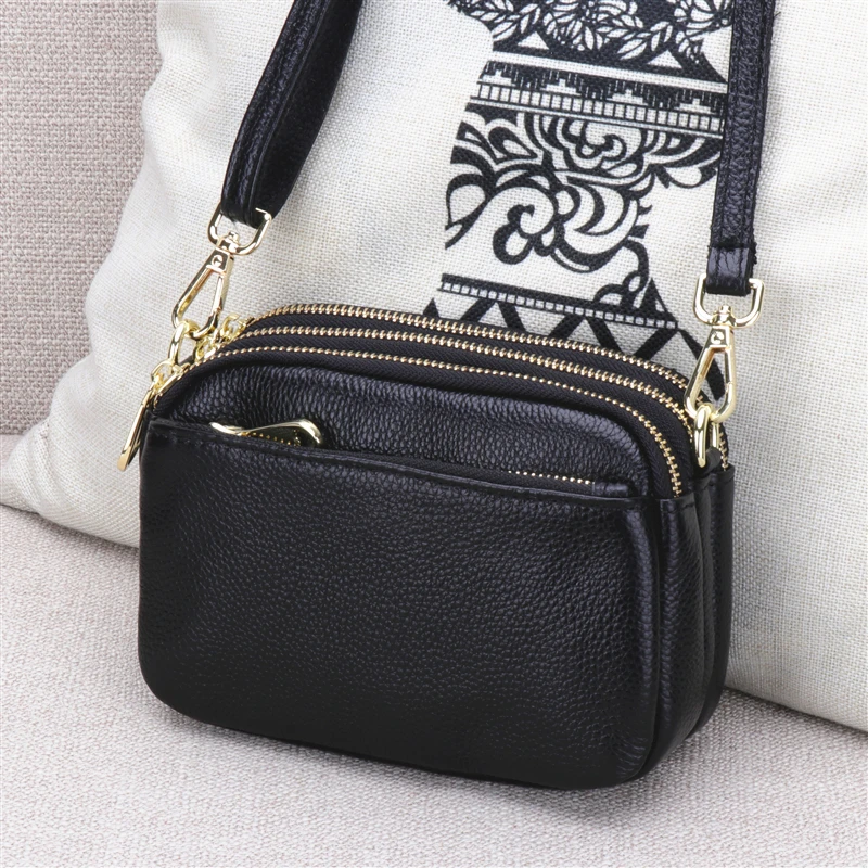 Сумка на плечо женская из натуральной кожи роскошный саквояж Модный маленький