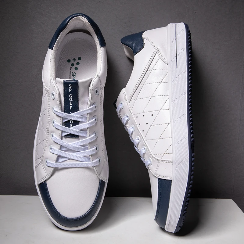 

Genuine Leather Men Golf Shoes Outdoor Waterproof Anti-slip Golf Shoes Fashion Men Sneakers