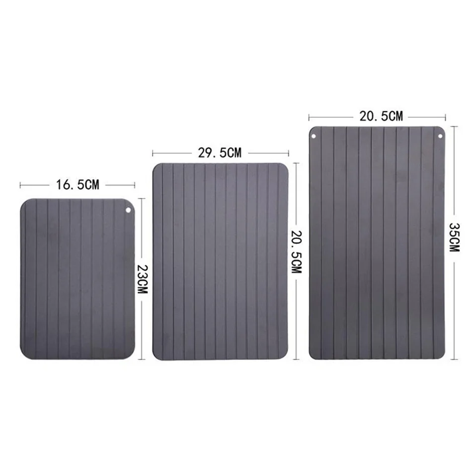 

Fast Defrosting Tray Thaw Frozen Food Meat Fruit Seafood Quick Defrosting Plate Board Aluminum Alloy Defrost Kitchen Gadget Tool