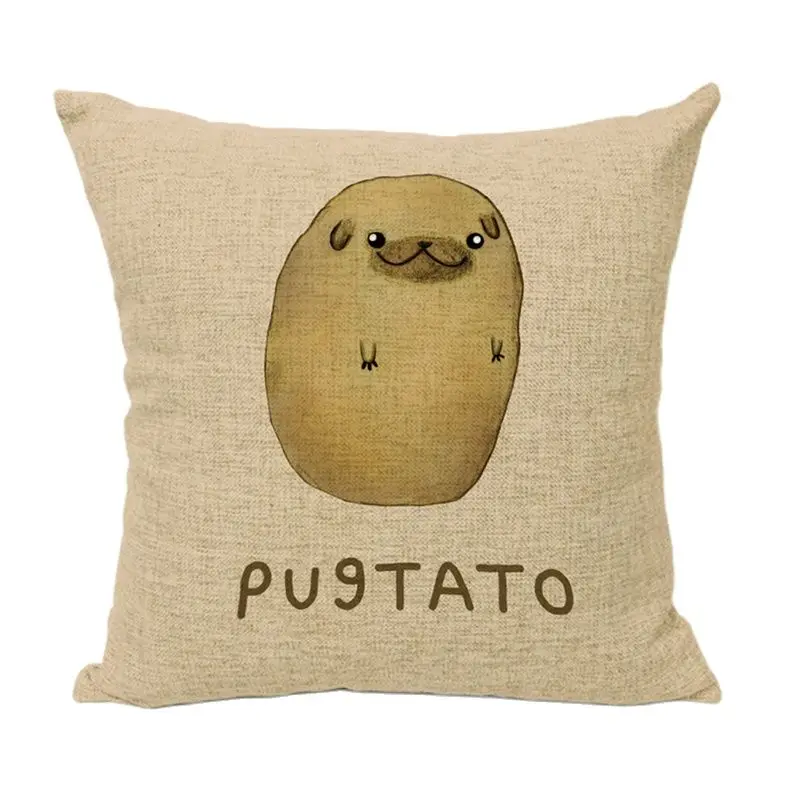 Креативные Чехлы для подушек Французский бульдог британская чаша собака