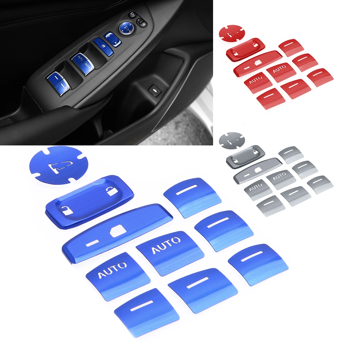 

1 комплект, кнопка переключения, наклейка, металлическая накладка, подходит для Honda Accord 2018, 2019, 2020, 2021, левосторонний привод