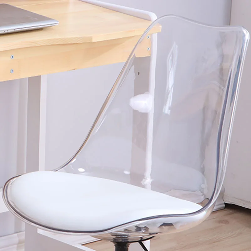 Компьютерное кресло с роторным подъемом маленький семейный белый стул простой