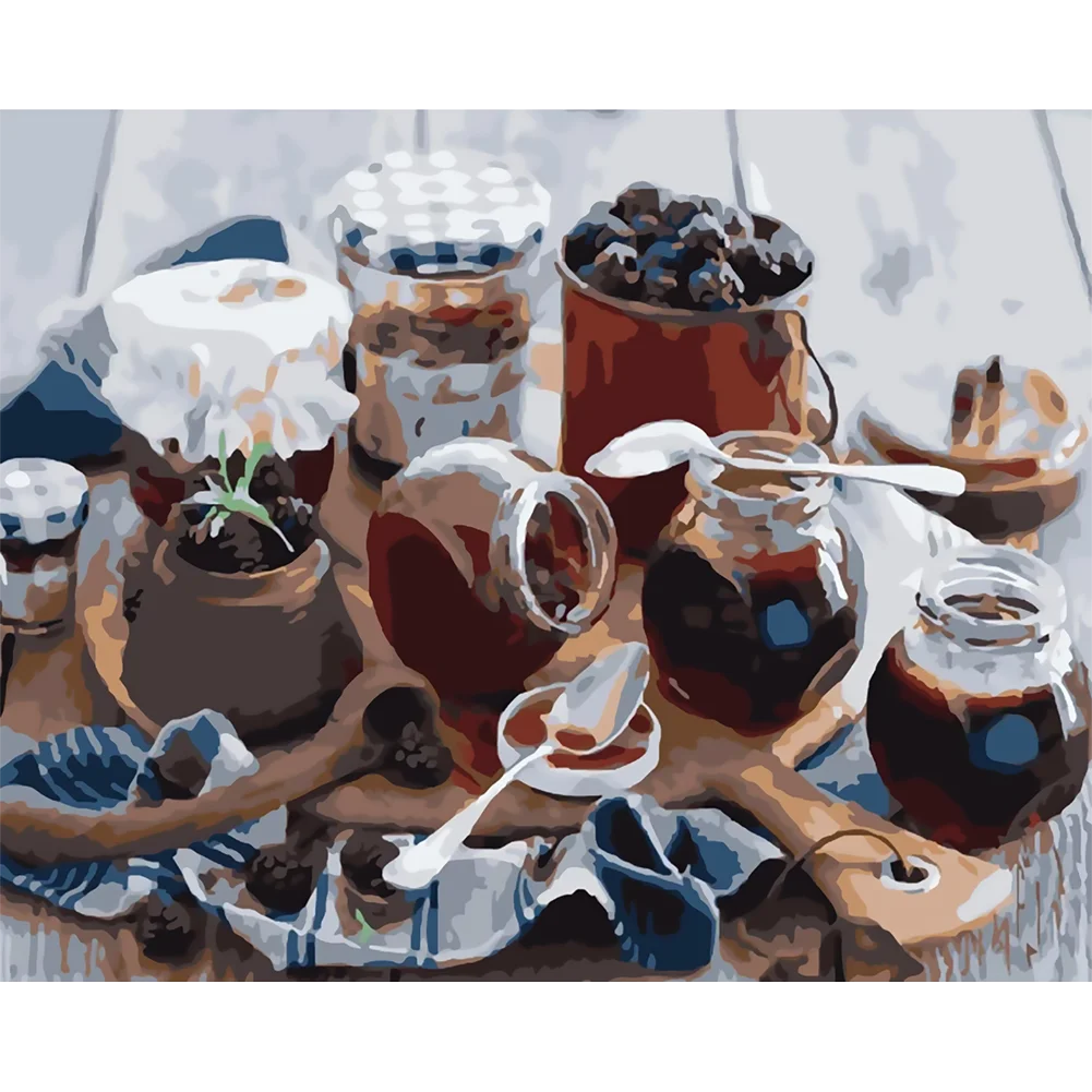 

DIY digital oil painting art coffee table oil painting unique gift mural canvas home decoration digital