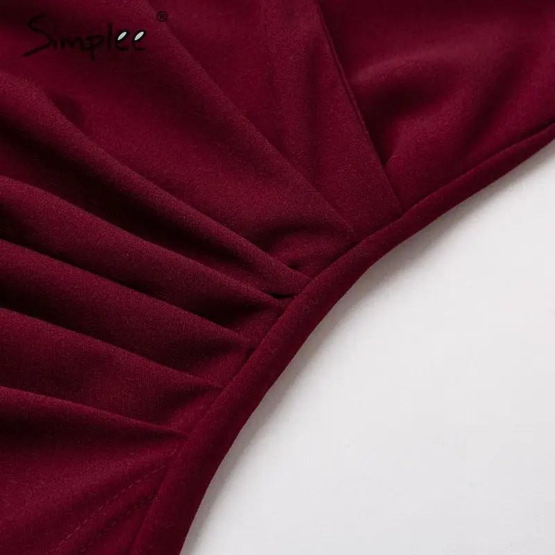 Simplee сексуальное платье с v-образным вырезом без рукавов разрезом женское