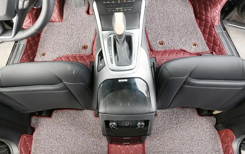 

Роскошные красные автомобильные напольные коврики, подходят для Ford Edge 2015, автомобильный Стайлинг, автомобильный коврик, автомобильный аксессуар, коврик