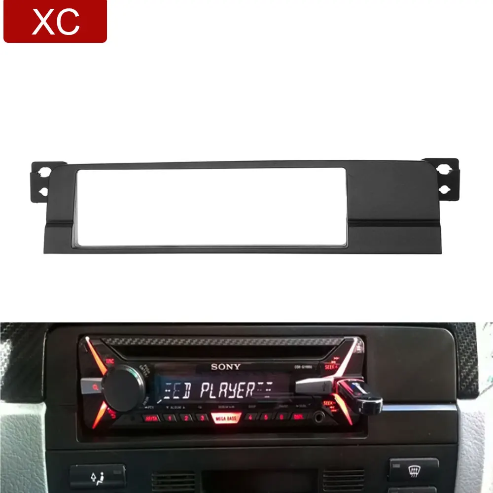 

1 DIN Car Fascia for BMW 3 Series E46 1998-2005 Radio CD DVD Stereo Panel Dash One Din Fascias Mount Trim Kit Frame Plate
