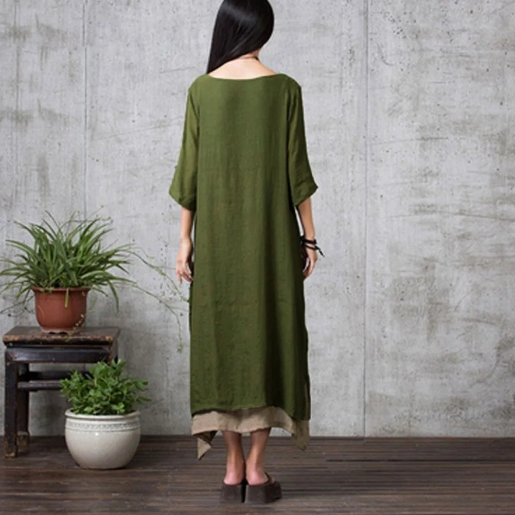 2021 летнее платье для женщин в винтажном стиле бохо размера плюс 3XL 4XL 5XL ретро