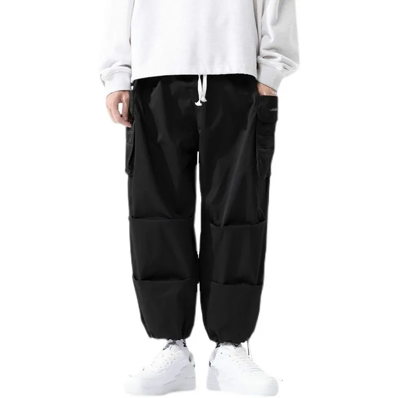 

SOUL OF TIGER European Designer Spring New Streetwear Male Vintage Loose Pantalons Mens Casula Cargo Pants Oversized Trousers