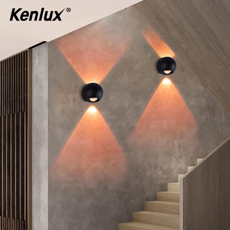 Современный алюминиевый настенный светодиодный светильник в стиле арт деко 6 Вт