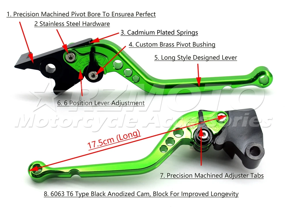 Регулируемый тормозной рычаг сцепления для мотоцикла подходит Yamaha YZF R1 R1M R1S R3 R6 R25