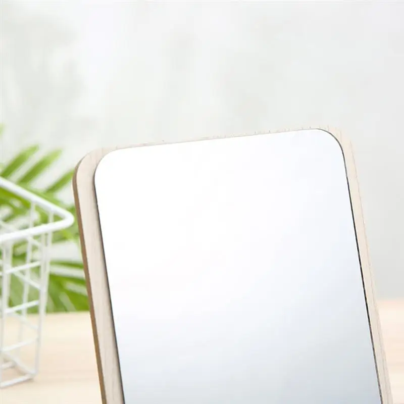 1pc Makeup Mirror Cosmetic Tabletop Clear With Phone Holder Stand For Bedroom Home | Дом и сад