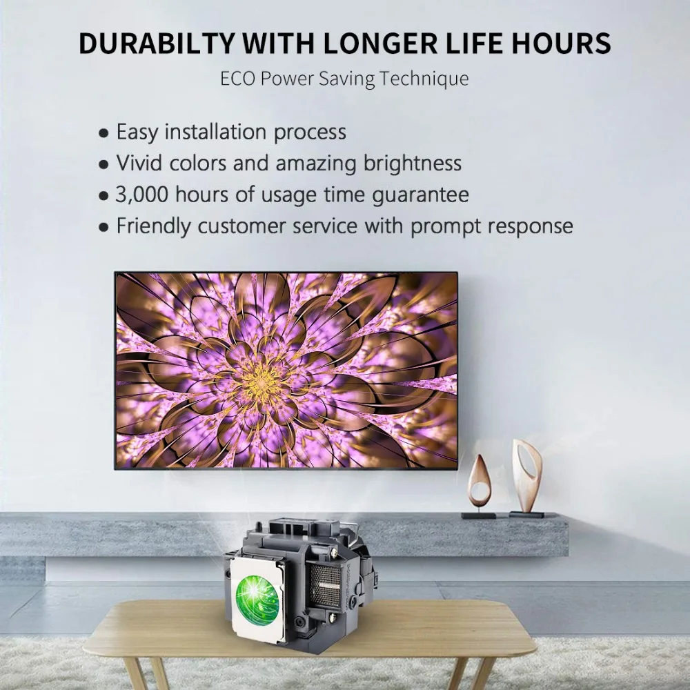 GRAND заменяемая прожекторная лампа ELPLP54 для EPSON PowerLite HC 705HD 79/S7 S8 W7 H309A H309C H310C H311B H311C с корпусом