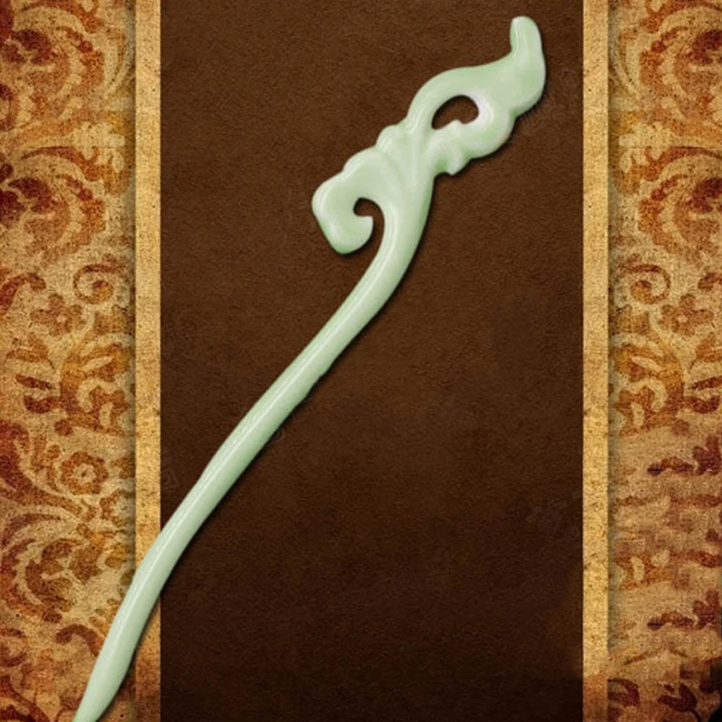 Винтажная керамическая заколка для волос простые палочки еды ручной работы