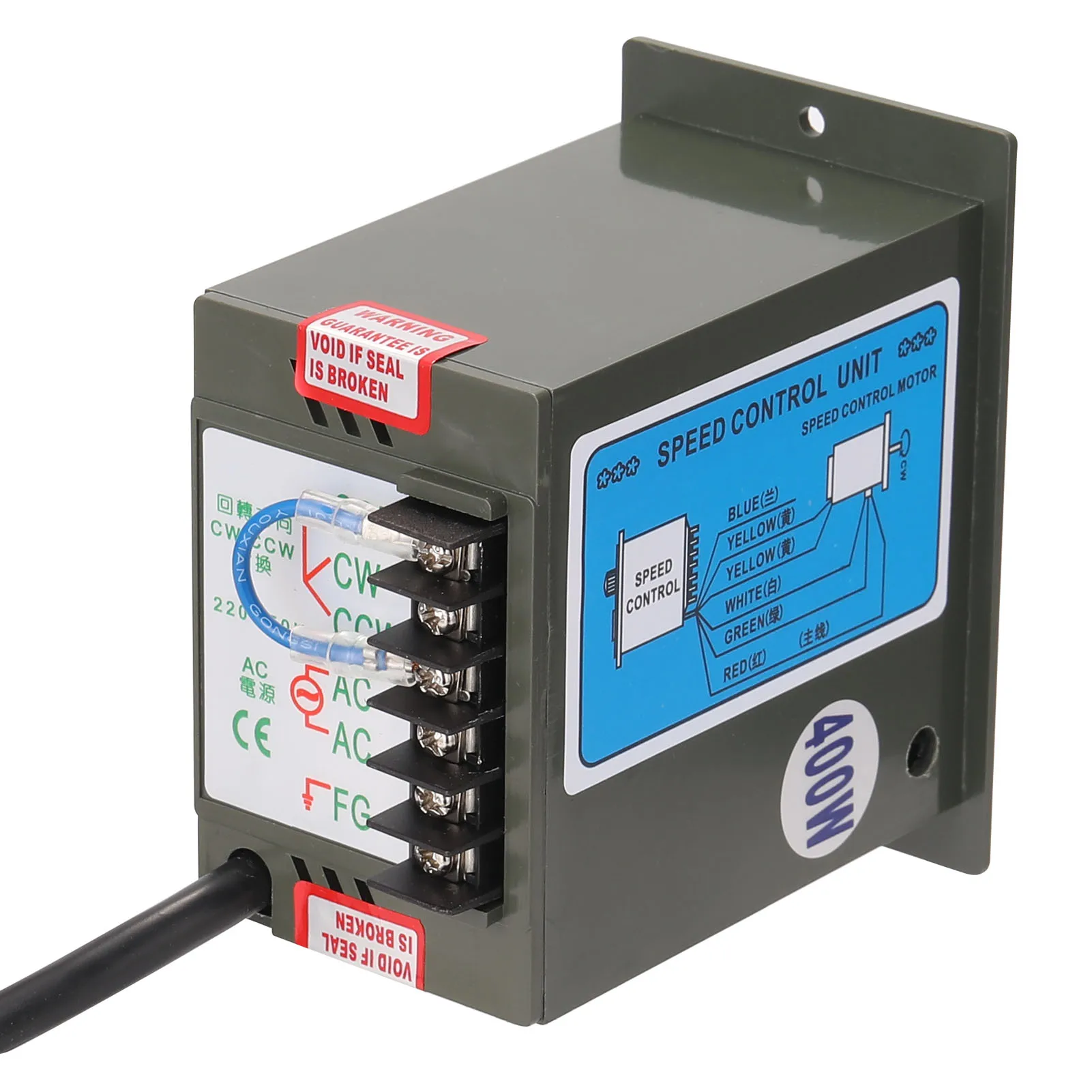 400W AC220V ABS Speed Controller Motor Speeds Pinpoint Regulator Control Device with Indicator Light | Обустройство дома