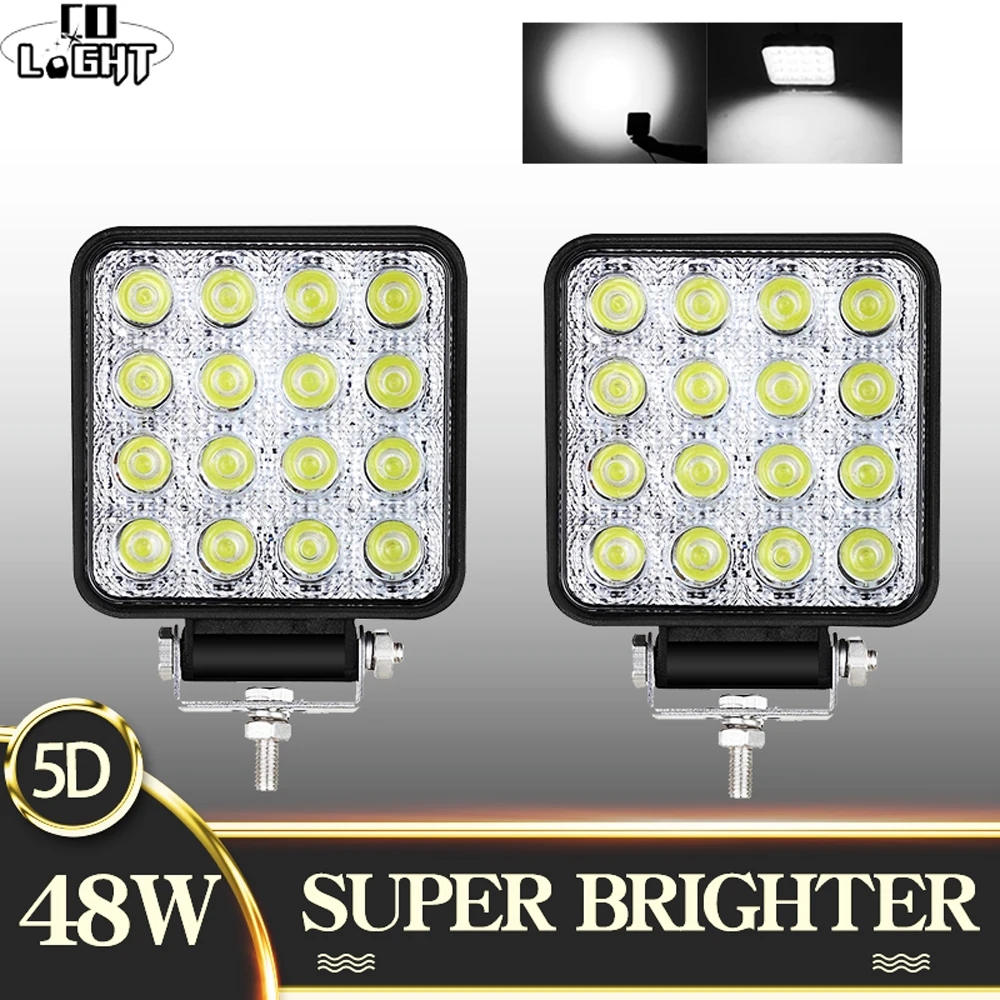 Со светом супер яркий 4 дюйма 48 Вт внедорожный светодиодный свет бар 5D