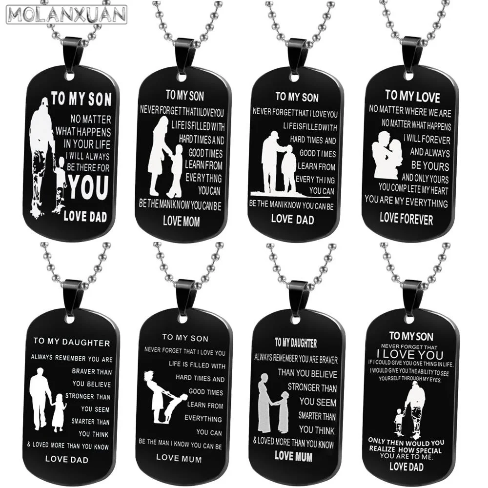 Мужская модная бирка для собаки из сплава черная подвеска Ожерелье моего