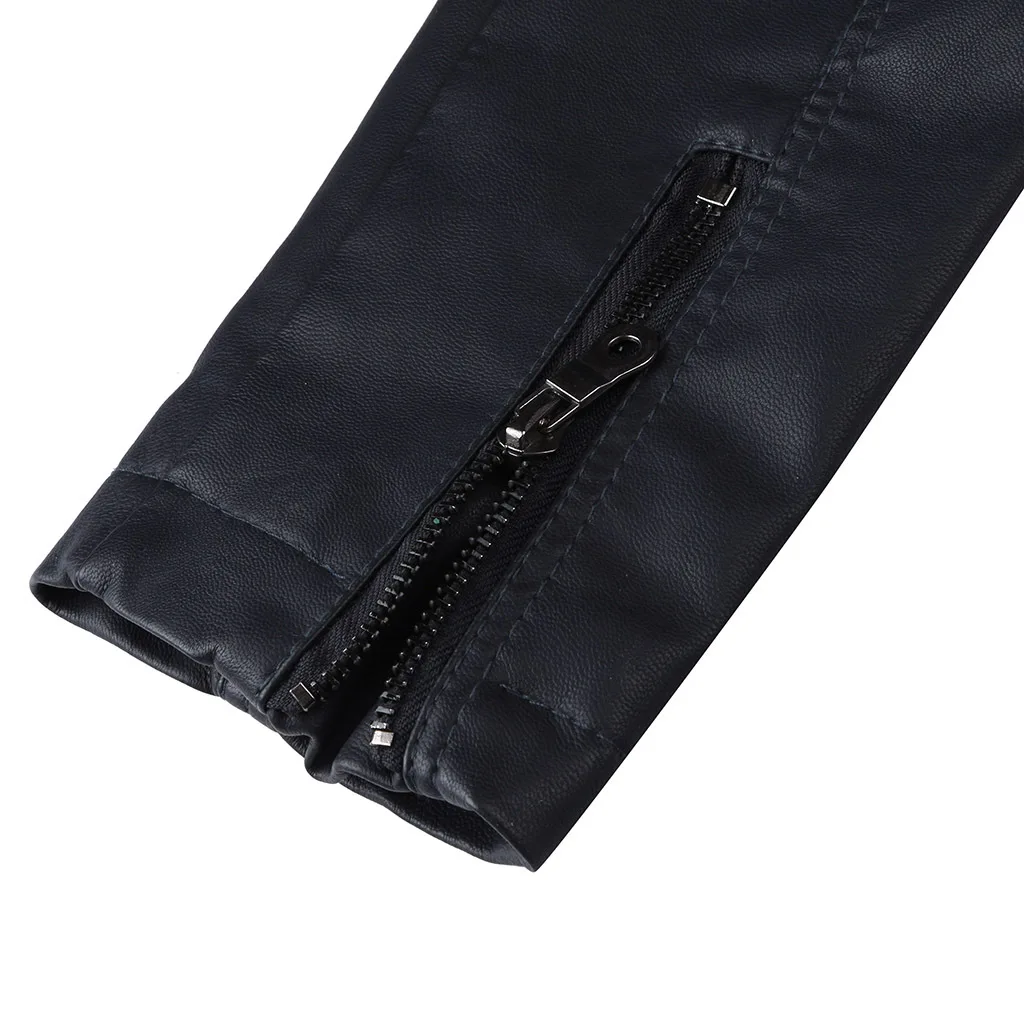 Womens Soft Faux Leather Jacket 2020 Winter Warm Fleece Liner Crop Jacket Female Slim Fit Motor Biker Pu Coat Zipper Outwear