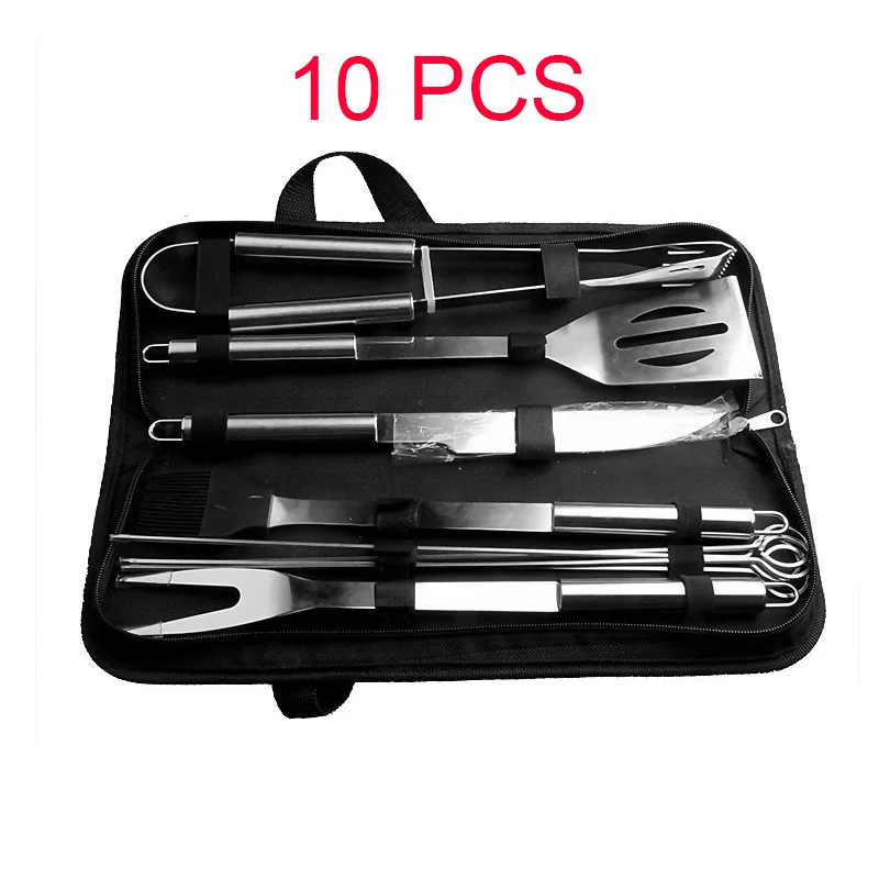10 шт. высокого качества из нержавеющей стали для барбекю гриль набор