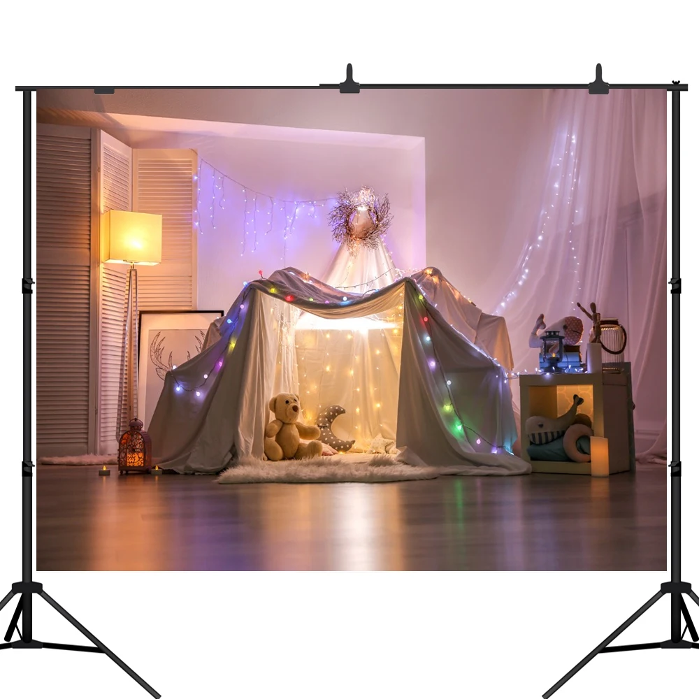 Lyavshi фоны для фотосъемки Boudoir палатка спальни Рождественское украшение занавеска