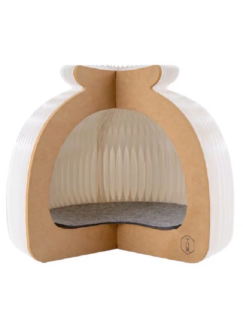 

18 paper cat litter creative closed cat tent four seasons universal can be dismantled and washed winter warmth web celebrity cat