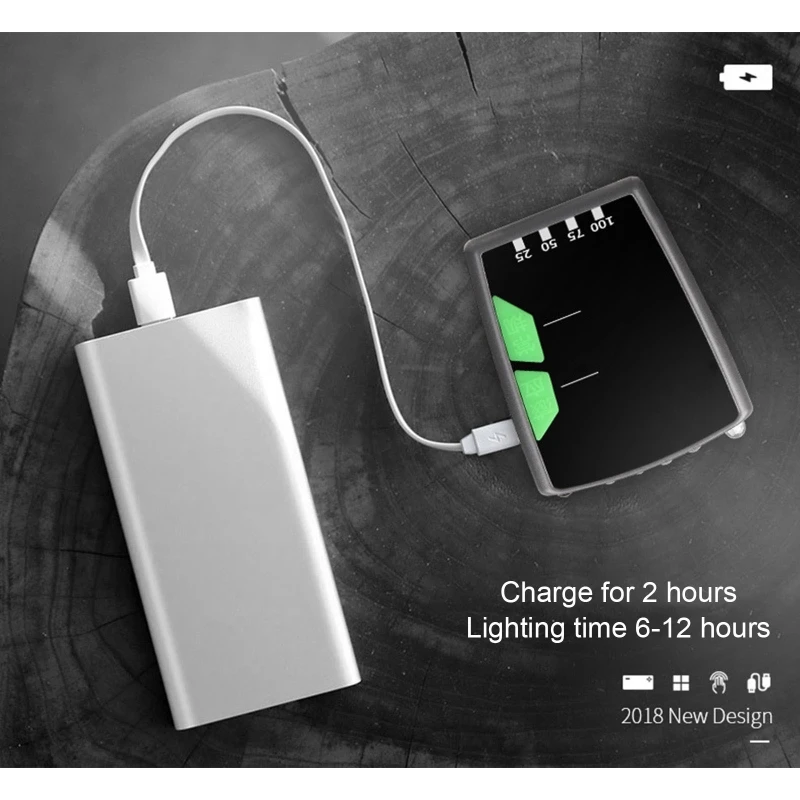 

Outdoor Sports USB Rechargeable Headlamp Night Fishing Cap Clip Headlight Battery Display Strong Multipurpose Lighting Equipment