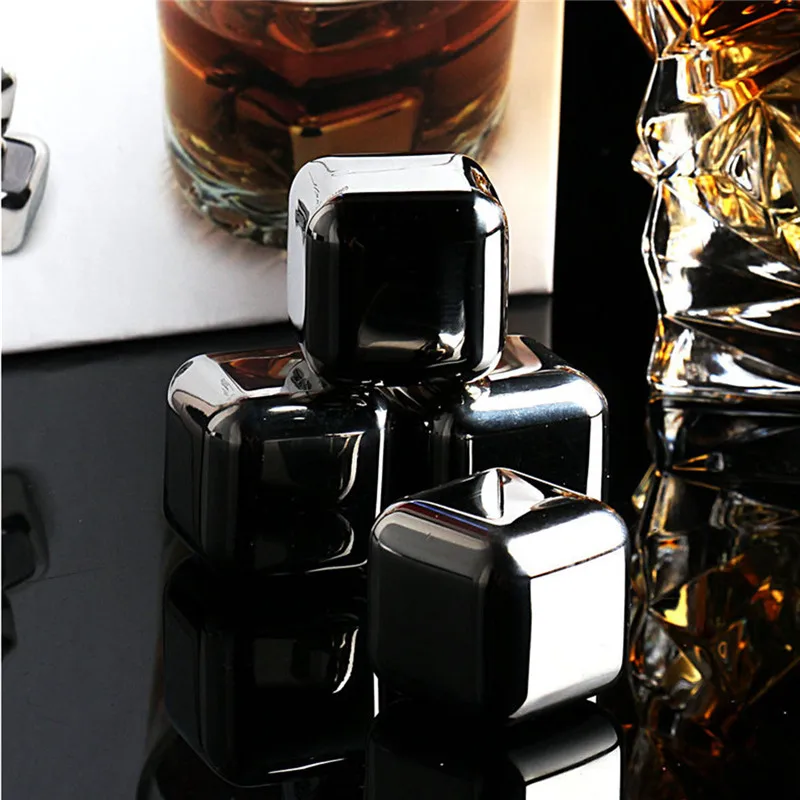 Нержавеющая сталь ледяной куб набор кулер для вина искусственный Ледогенератор
