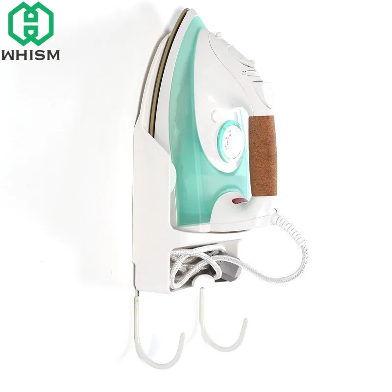 WHISM Wall Mounted Iron Board Ironing Table Storage Rack Laundry Holder with Hooks Stand Shelf Home Room Organizer | Дом и сад