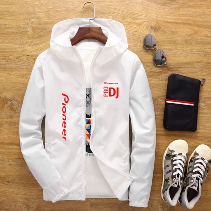 

2020 spring and summer new DJ Pioneer PRO hooded men's jacket men's casual windbreaker zipper thin hooded jacket men