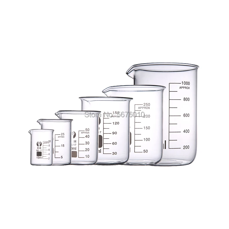 Высококачественный 1 набор лабораторное боросиликатное стекло стакан всех