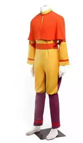 costume Фильм Аватар Последний Airbender Аватар Aang Косплей Костюм Униформа костюм для Хэллоуина для мужчин взрослых может на заказ - Color: costume