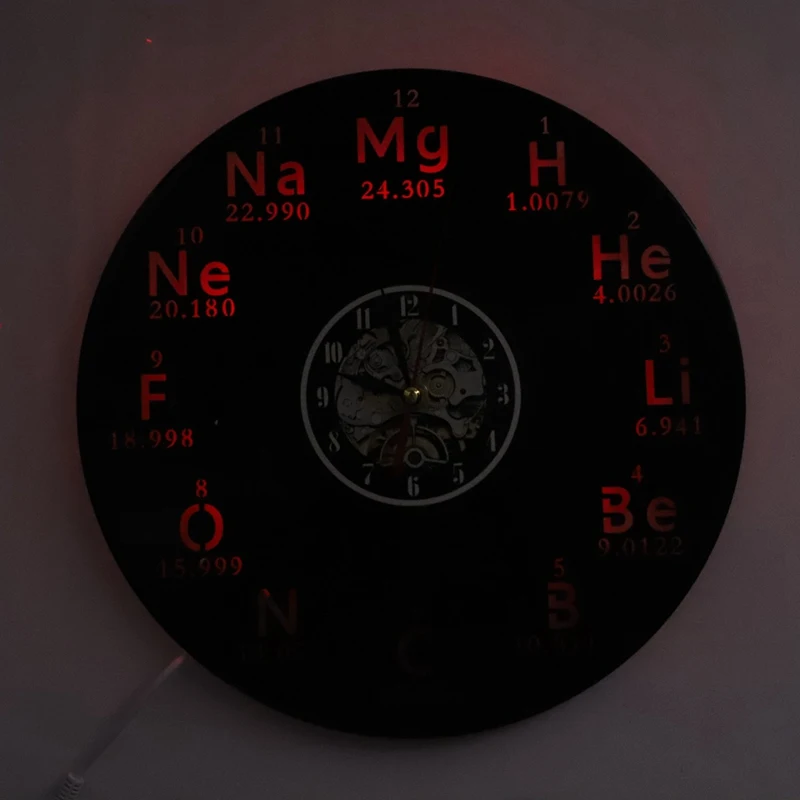 Химический стол виниловая запись настенные часы химия математика формула наука