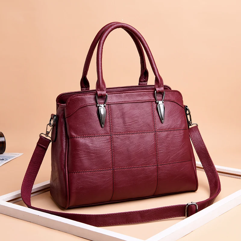 

Luxury Women Handbags Vintage High Quality Soft Leather Female Crossbody Bag Ladies Shoulder Bags Designer Brand Women Bags