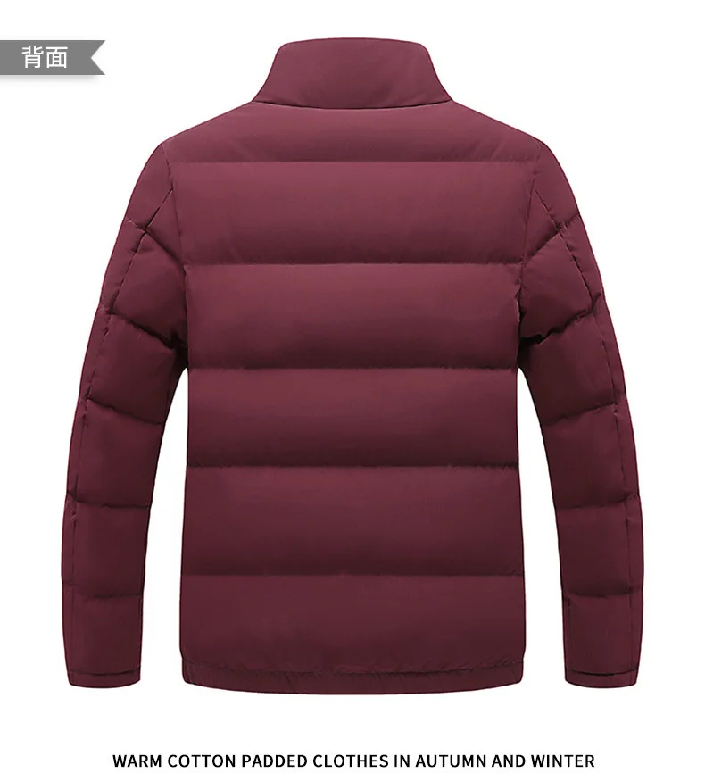 Men's Autumn Winter New Warm and Velvet Fashion All-match Down Jacket Thick Casual Cold-proof Warm Parker High-quality Jacket