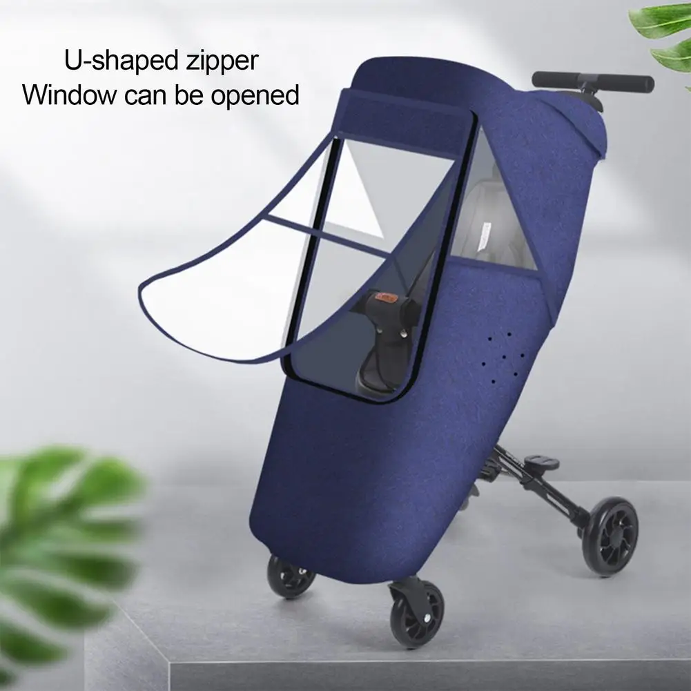 

Чехол от дождя для детской коляски с прозрачным окошком, универсальное защитное покрытие с нанопокрытием 3D, подходит для путешествий