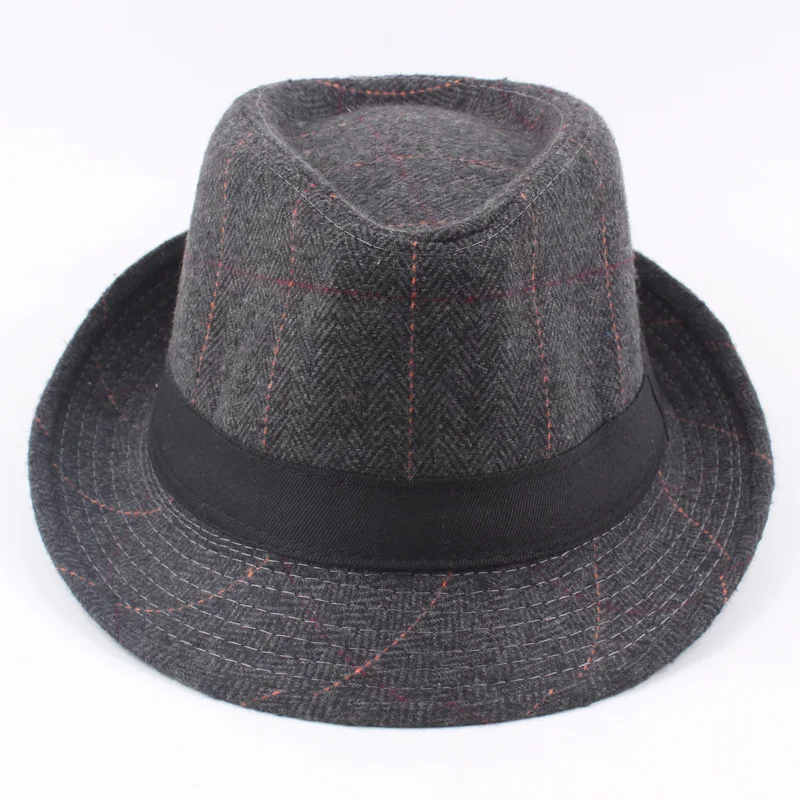 Ретро Fedoras Топ джаз шляпа мужская зимняя теплая котелок Кепка Панама повседневная мужская шляпа gorro