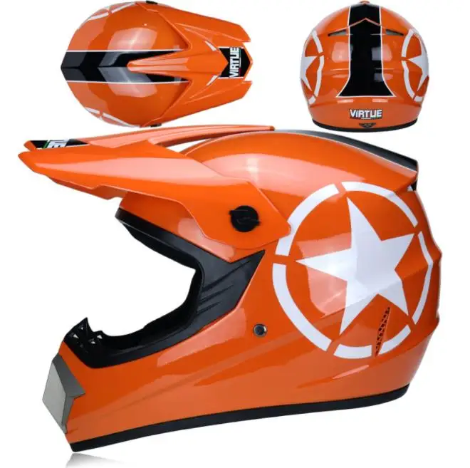helmet 2 С подарком ребенок мальчики и девочки Мотокросс Защита тела Броня Мото DH MX горный велосипед детский MTB Велоспорт Броня - Цвет: helmet 2