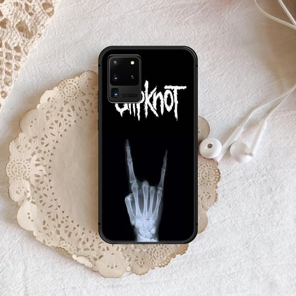 

Slipknots Band Phone Case Cover Hull For Samsung Galaxy S 7 8 9 10 e 20 FE edge uitra plus Note 9 10 20 black Back 3D Hoesjes