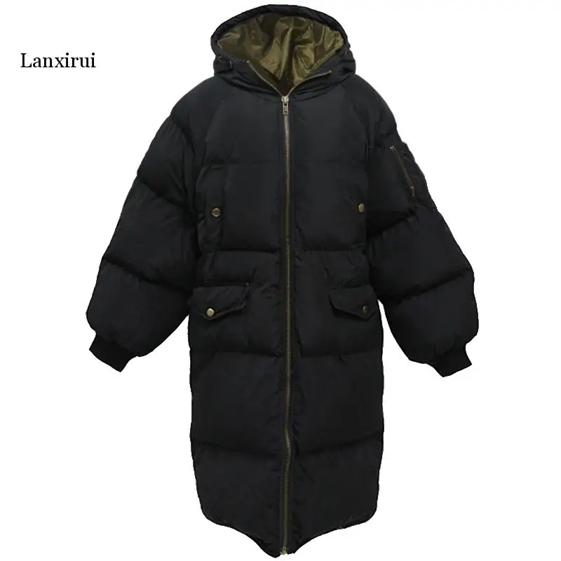 Новинка Зима 2020 длинное стильное пальто для мужчин и женщин Студенческая